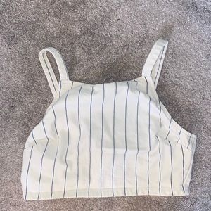 Topshop sailor style cropped tank